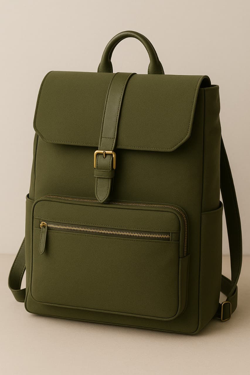 Dark green bag of Canvas