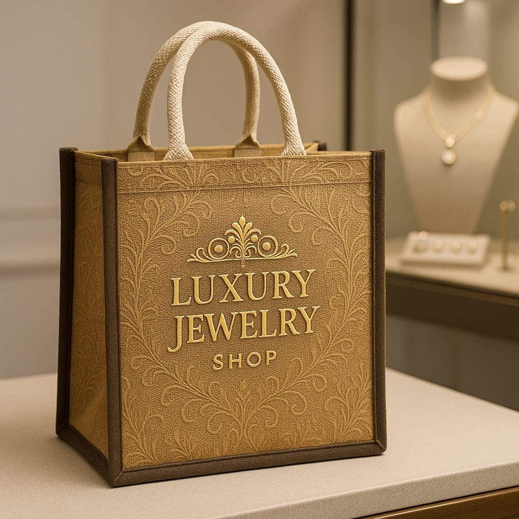 Luxury Jute Jewellery Tote
